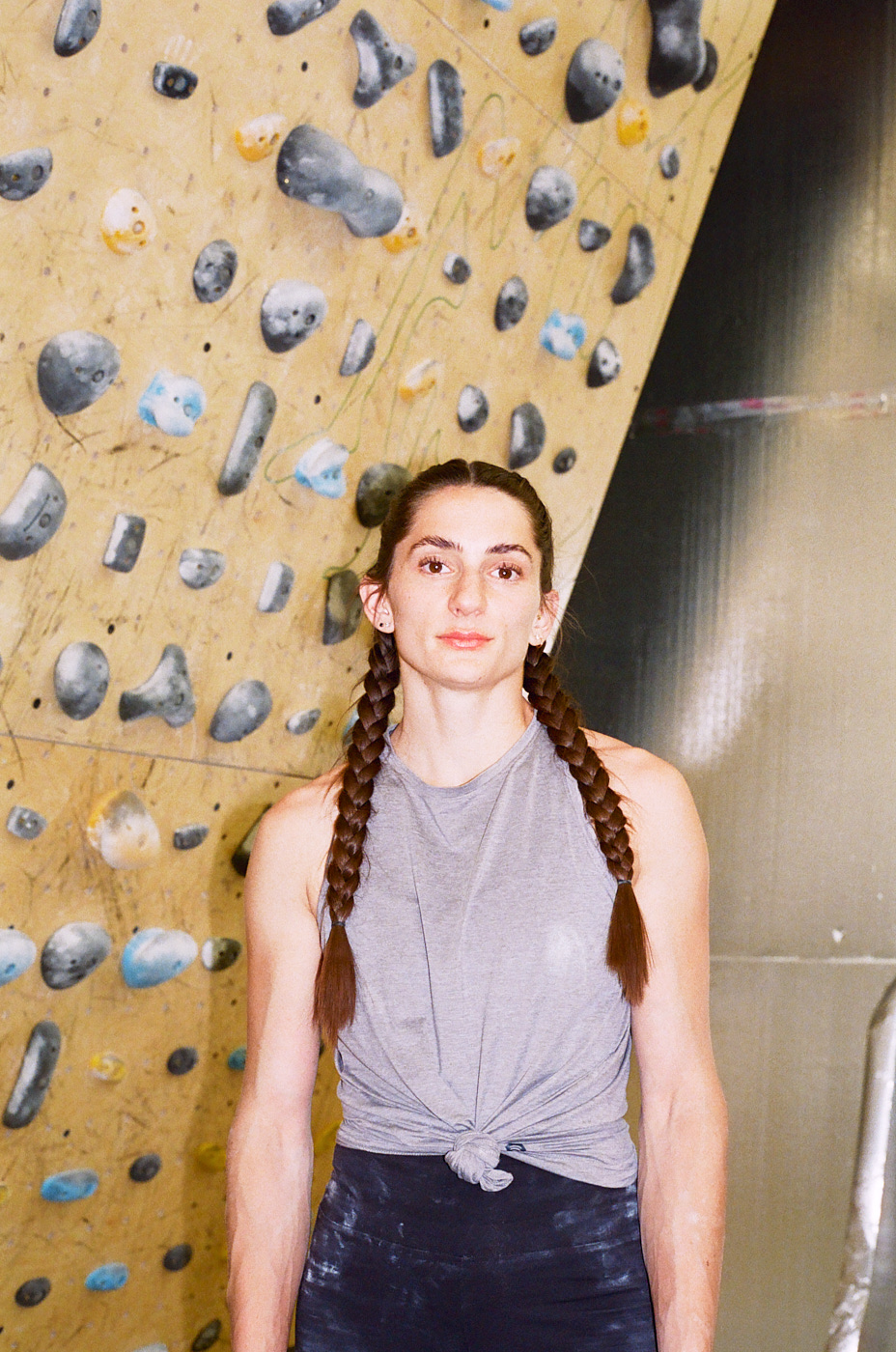 Kyra Condie is the first female  United States Sport climbing Olympic athlete. Documenting Kyra at the US Climbing National Training Center in Utah and at her childhood home in Minneapolis at The A.