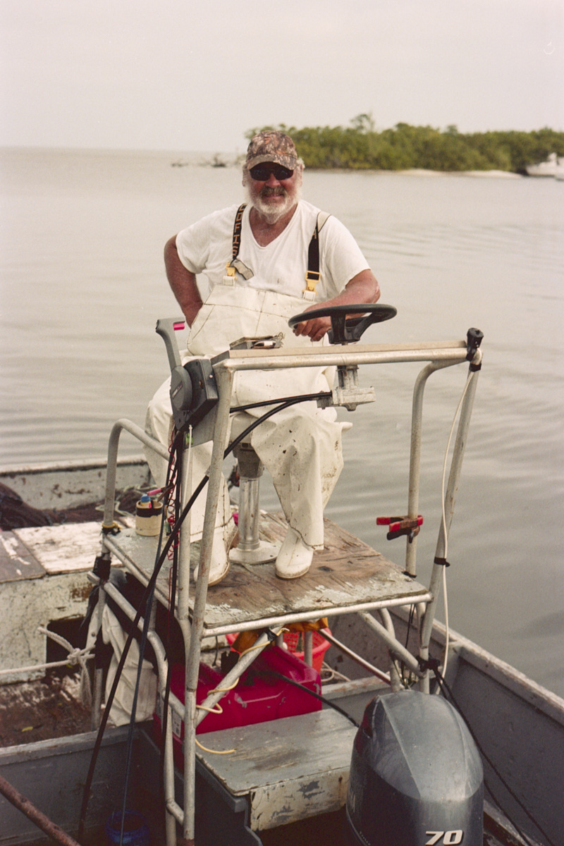 Documenting a small, local, fishing community in Southern Florida. Jug Creek is an old school commercial fishing dock and marina located near Ft. Myers, these photos share the stories of the locals who make their livelihood here.