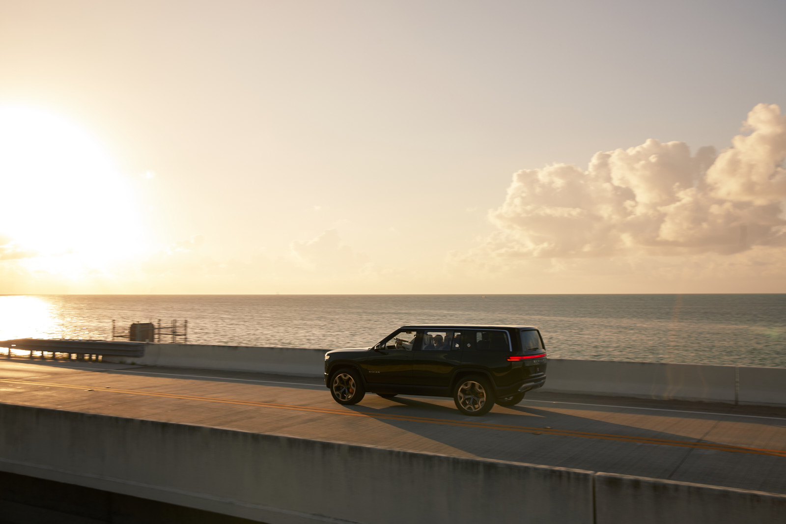 Automotive advertising directed and photographed by Dylan Johnston for electric vehicle Rivian. Shot on location in the Florida Keys throughout a weekend adventure fly fishing and camping in Arizona.