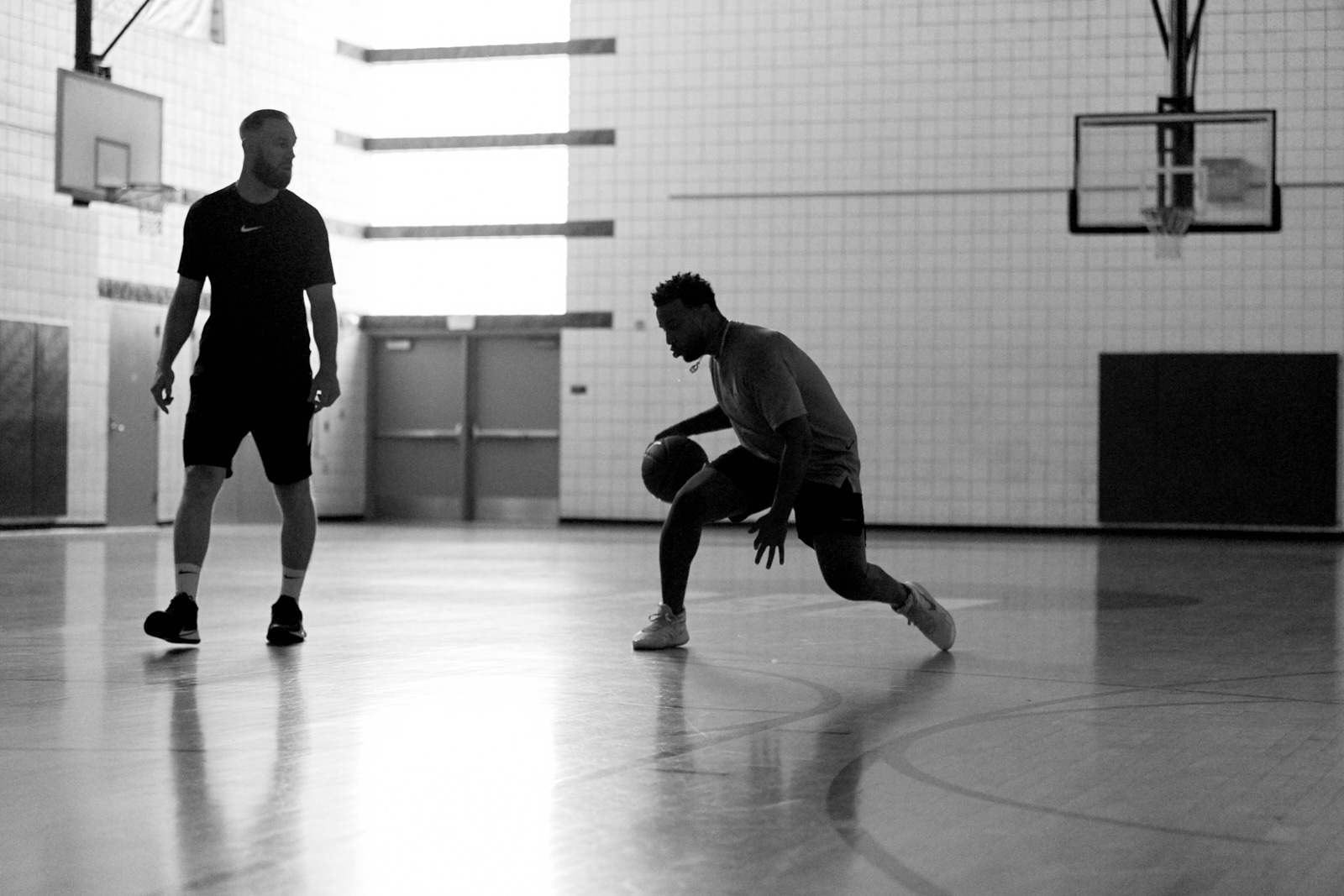 Part of Nike campaign,  Sport Changes Everything, photographed in Los Angeles documenting NBA stylist Brandon Williams basketball training and styling.